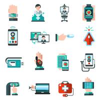 Digital Medicine Icons vector