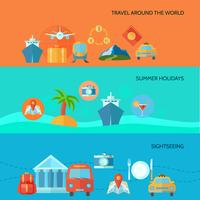 Travel Banner Set vector