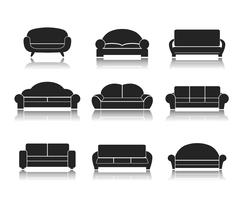 Modern Luxury Sofas and Couches vector