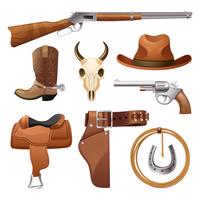 Cowboy Elements Set vector