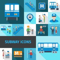 Subway Icons Flat