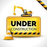 Under Construction Poster vector