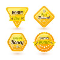 Honey labels set vector