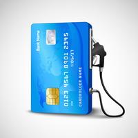 Credit Card Gas Station vector