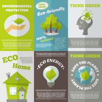 Cartel de la energía ecológica vector