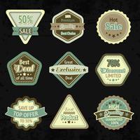 Sale labels and badges design set