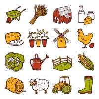 Agriculture Icons Set vector