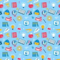 Education seamless pattern vector