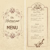 Restaurant menu template  vector