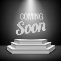 Coming soon concept background vector