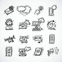 Contact Us Icons Sketch