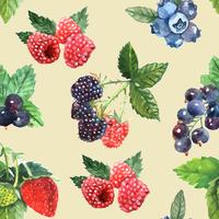 Berry Seamless Pattern vector