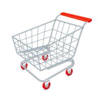 Shopping cart concept vector