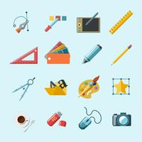 Designer Tools Icons vector