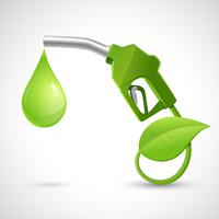 Concepto de logo de bio combustible vector