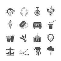 Circus Icons Set vector