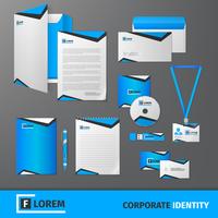 Plantilla de identidad corporativa vector