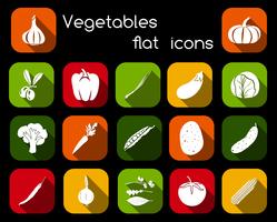 Vegetables Flat Icons