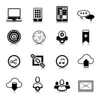 Social media icons set vector