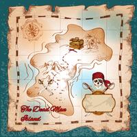 Mapa del tesoro piratas