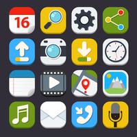 Mobile Applications Icons vector