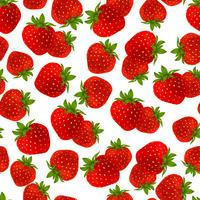 Strawberry seamless pattern vector