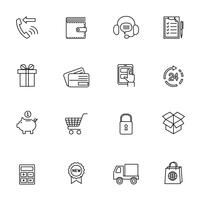Shopping e-commerce icon vector