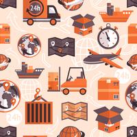 Logistic seamless pattern vector