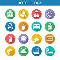 Hotel Travel Icons Set vector