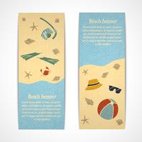 Banners de vacaciones de verano verticales vector