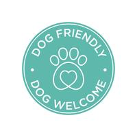 Dog friendly icon vector