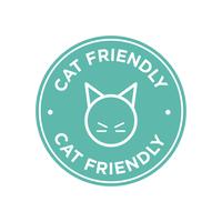 Cat friendly icon.  vector