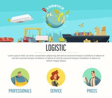 Logistics Page Design vector