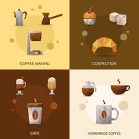Coffee And Confectionery Icon Set vector