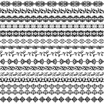black ornate border pattern