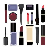 Cosmetics elements collection design vector