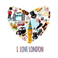 London Touristic Poster vector