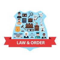 Law Concept Flat vector