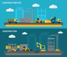 Construction Banner Set vector