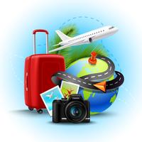 Vacation Realistic Background vector