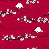 Japanese Flower Pattern vector