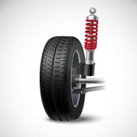 Car Suspension Illustration vector