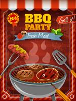 Barbecue Party Poster vector
