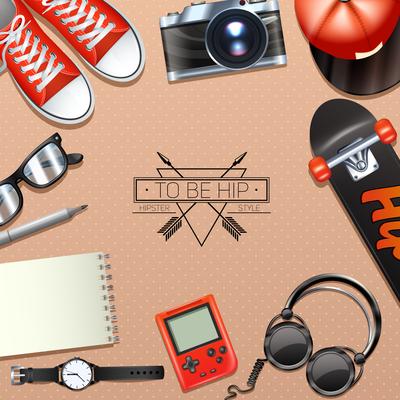 Hipster Background Illustration
