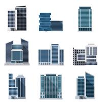 Office Buildings Set vector