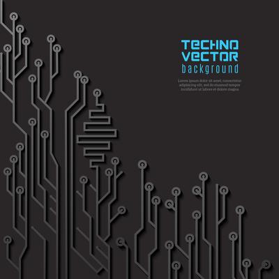 Circuit Black Background