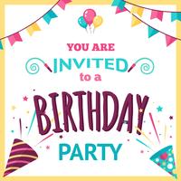 Party Invitation Illustration vector
