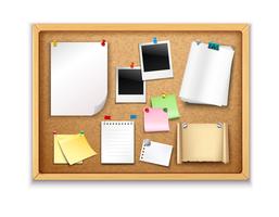 Cork Board With Papers