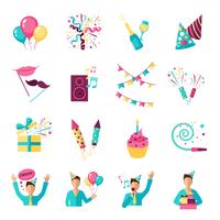 Party Icons Set vector