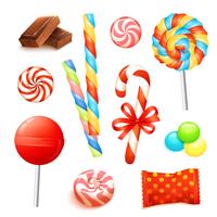 Candy Realistic Set vector
